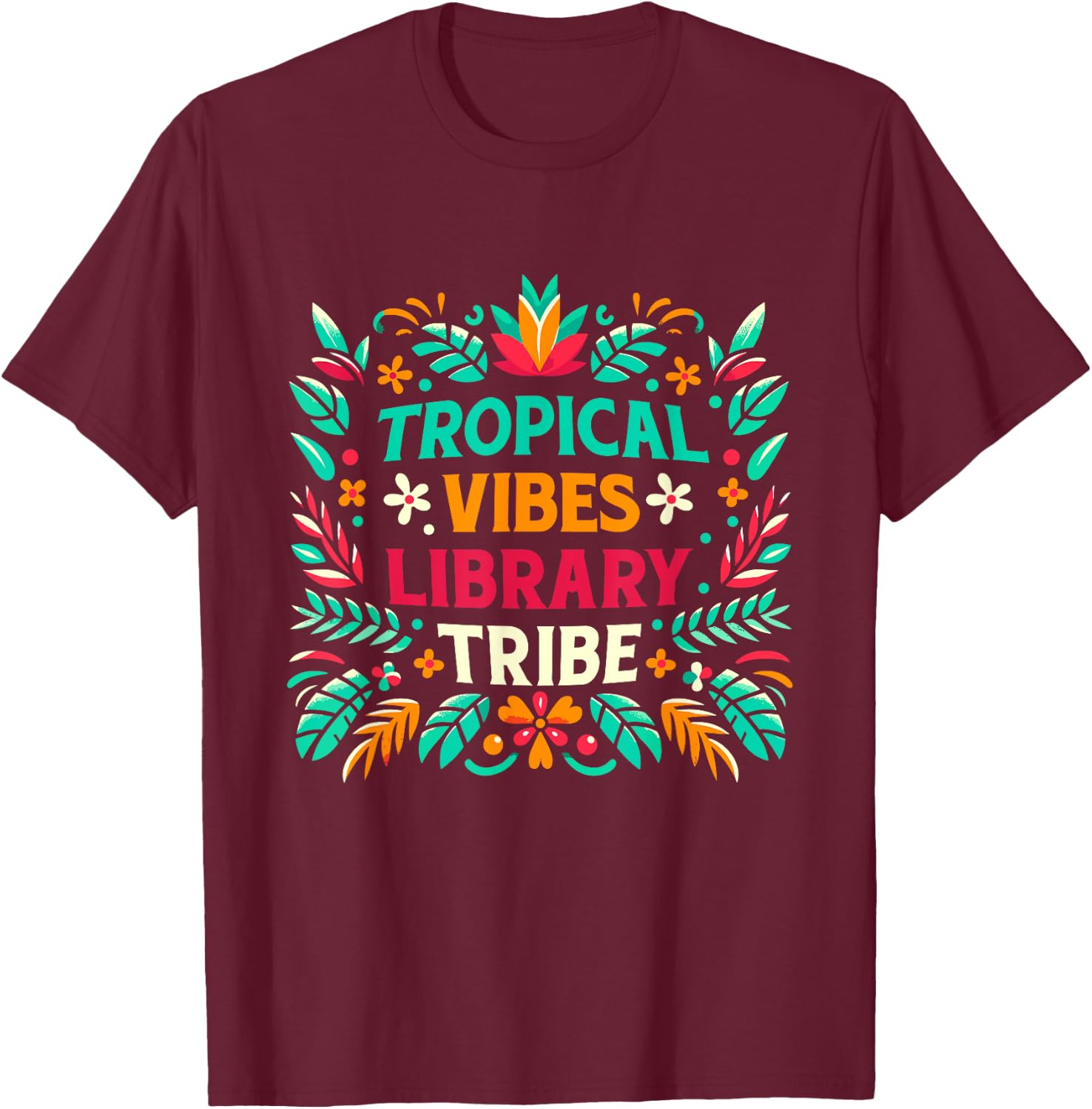 Librarian Happy Last Day Of School Funny Summer Break Beach T-Shirt - T-Shirt | Maroon