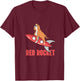 Red Rocket Dog Funny Thank You Meme T-Shirt - T-Shirt | Maroon