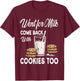 Dad Milk Cookie Funny Sarcastic Father's Day Daddy Humor Men T-Shirt - T-Shirt | Maroon