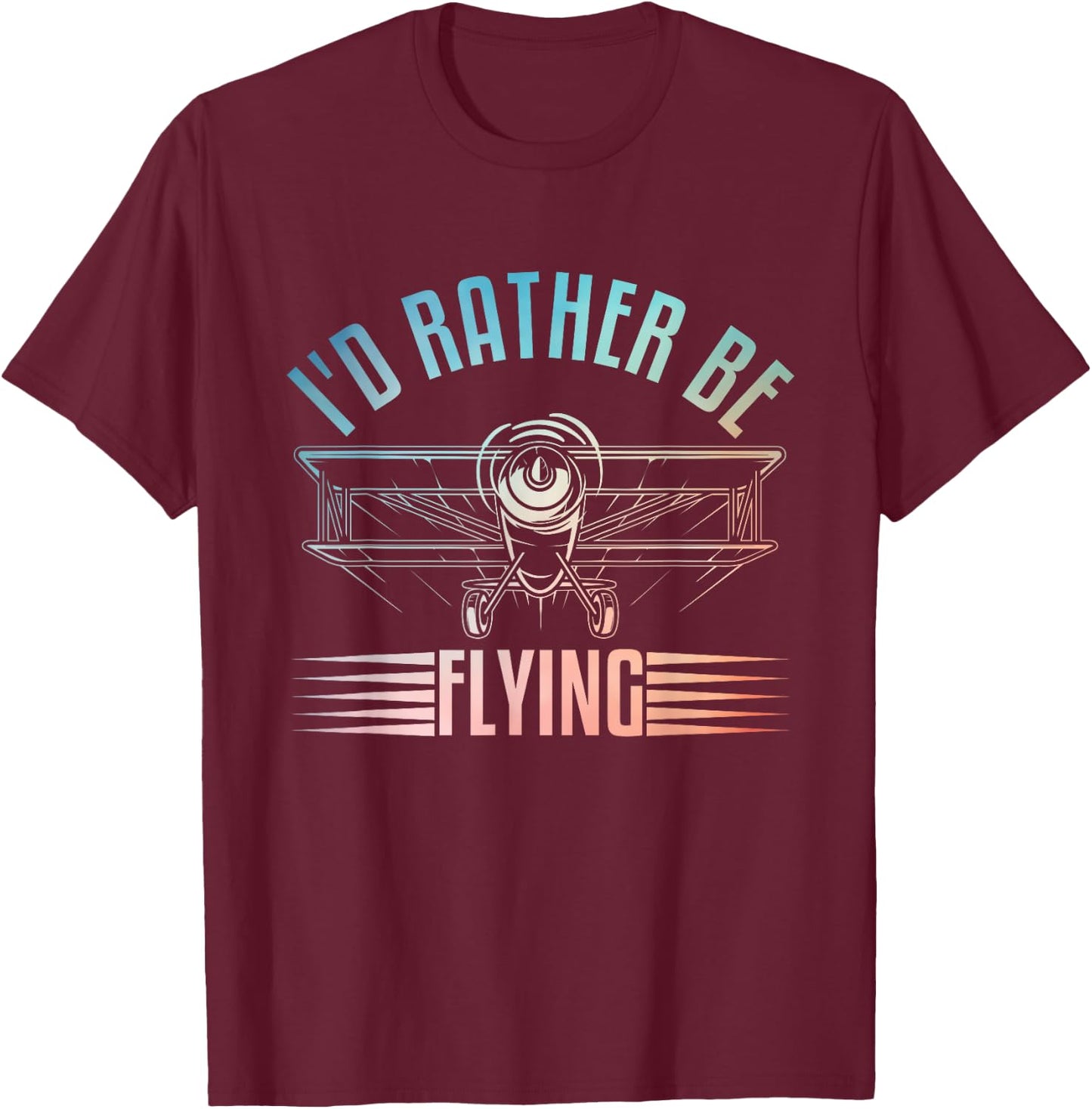 Funny Pilot Art Women Airplane Aviation Themed Pilot T-Shirt - T-Shirt | Maroon