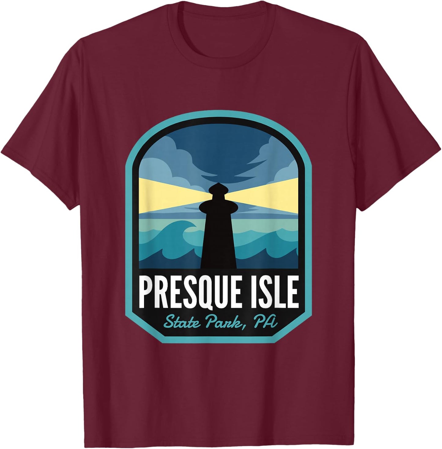Presque Isle State Park Pennsylvania T-Shirt - T-Shirt | Maroon