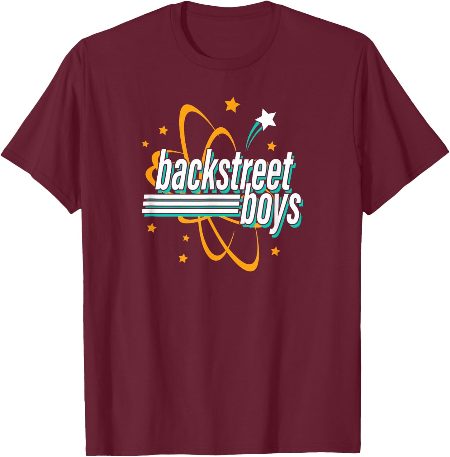 Backstreet Boys – Nuclear Star Logo T-Shirt - T-Shirt | Maroon
