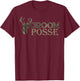Wedding Bachelor Posse Party Groom Camouflage T-Shirt - T-Shirt | Maroon