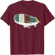 Retro Airship - Vintage Blimp / Zeppelin for Aircraft Lovers T-Shirt - T-Shirt | Maroon