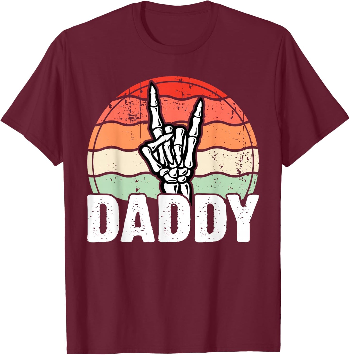 Daddy Of The Bad Two the Bone Birthday 2 Years Old Birthday T-Shirt - T-Shirt | Maroon