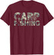 Carp Fisherman Camouflage Carp Fishing T-Shirt - T-Shirt | Maroon