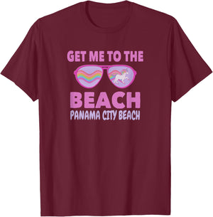 Panama City Beach Family Vacation Beach Souvenir Men Women Kids T-Shirt - T-Shirt | Maroon
