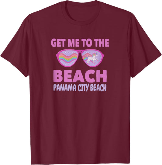 Panama City Beach Family Vacation Beach Souvenir Men Women Kids T-Shirt - T-Shirt | Maroon