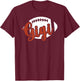 Gigi Football Gigi Grandma Gigi Of A Football Player Gigi T-Shirt - T-Shirt | Maroon