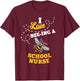I Love Bee-Ing A School Nurse Honey Bee Job Profession T-Shirt - T-Shirt | Maroon