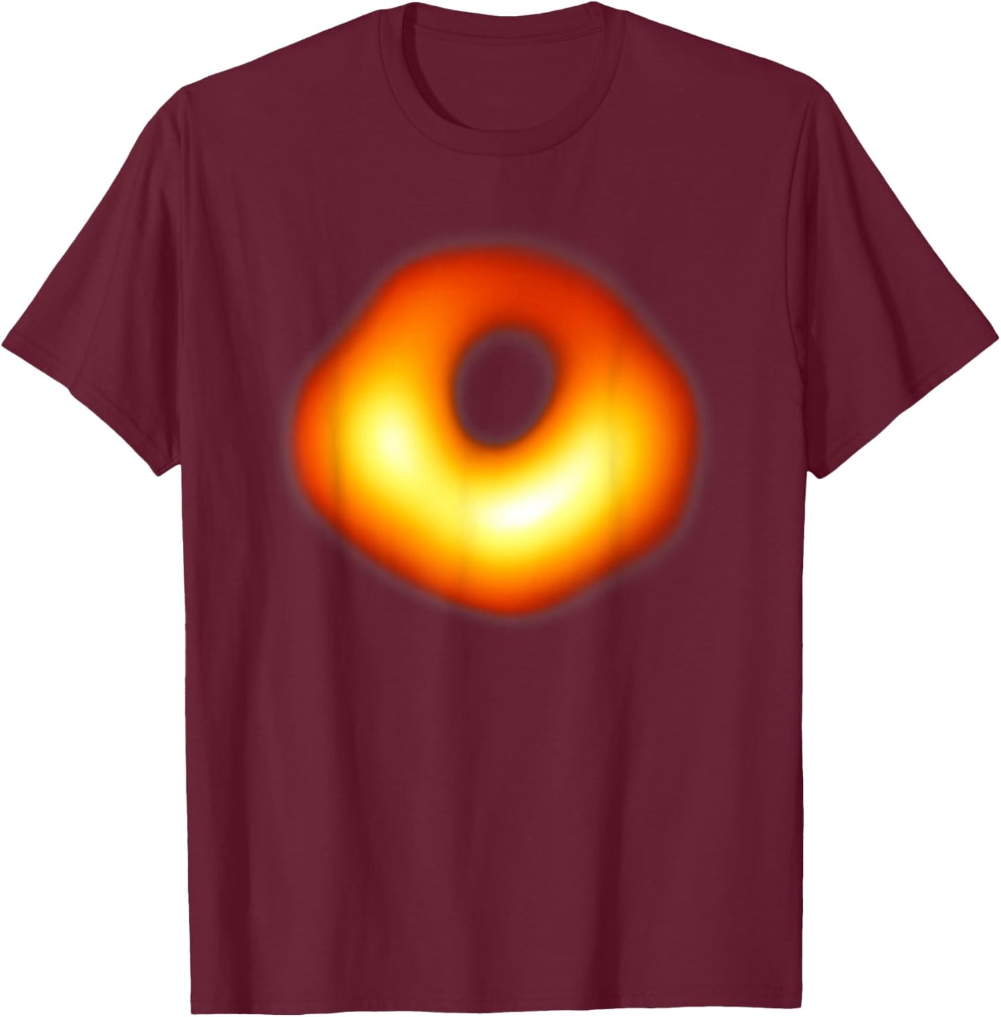 World's First Black Hole Photo T-Shirt - T-Shirt | Maroon