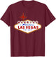 Married in Las Vegas Nevada Classic Sign T Shirt T-Shirt - T-Shirt | Maroon