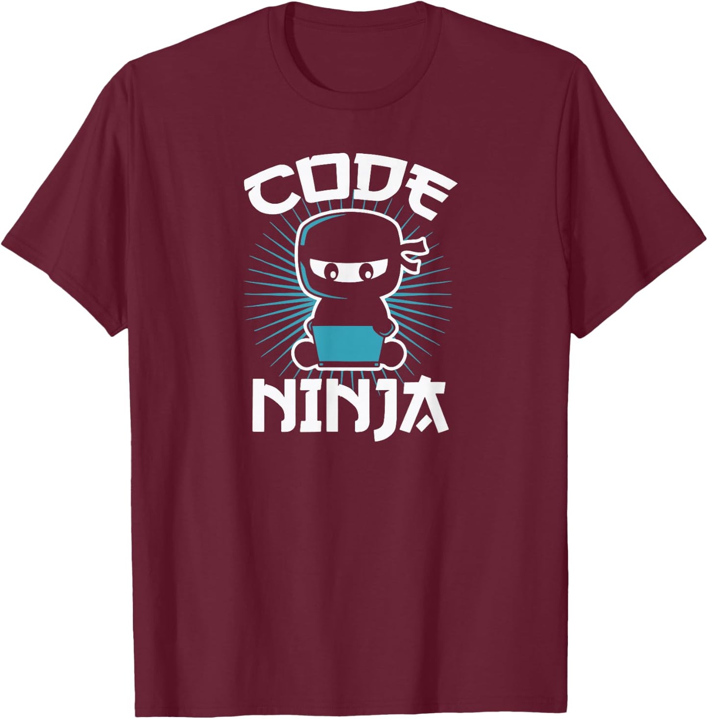 Code Ninja Programmer Coder Computer Programming Coding T-Shirt - T-Shirt | Maroon