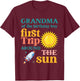 First Trip Around The Sun Grandma of The Birthday Boy T-Shirt - T-Shirt | Maroon