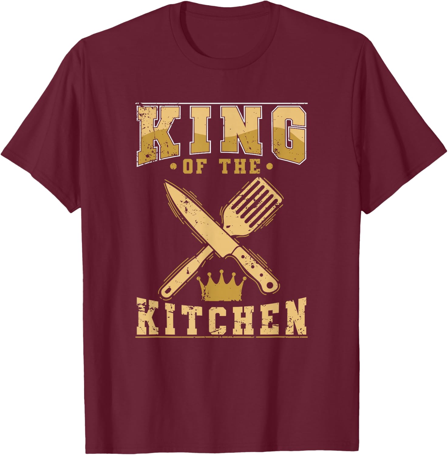 King Of The Kitchen T-Shirt - T-Shirt | Maroon