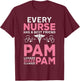 Nurse Best Friend Pam Diazepam Lorazepam Nursing RN LPN CNA T-Shirt - T-Shirt | Maroon