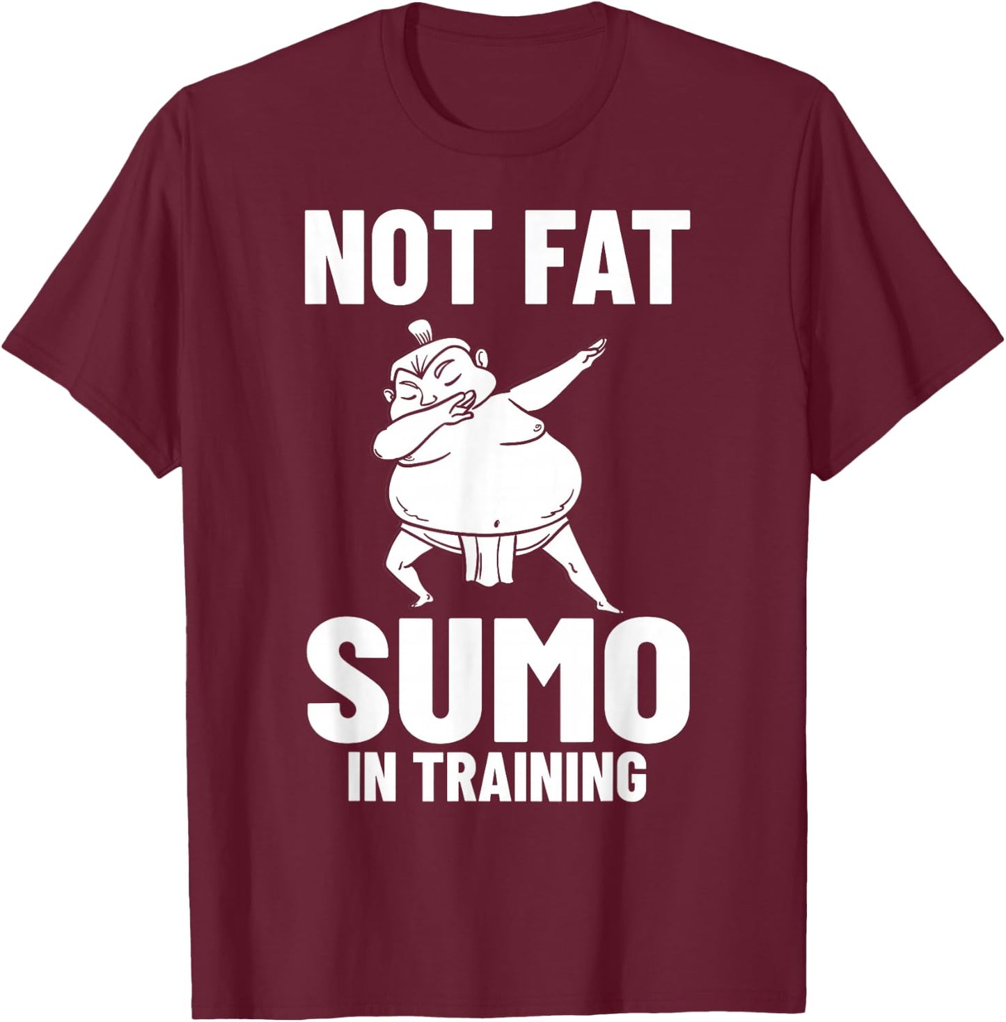 Sumo Wrestling Japanese Wrestler Sport Mawashi T-Shirt - T-Shirt | Maroon