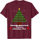 Pascal's Christmas Tree - Fun Math Ugly Xmas Sweater T-Shirt - T-Shirt | Maroon