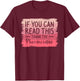 If You Can Read This Thank The Phoenicians T-Shirt - T-Shirt | Maroon