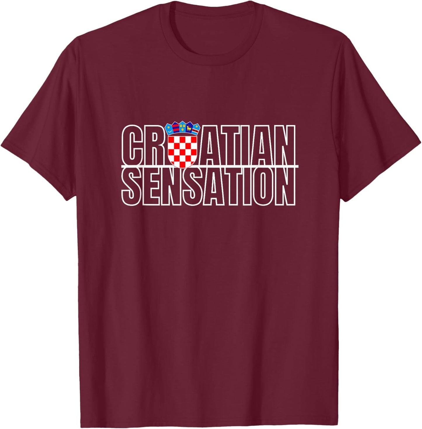 Croatian Sensation T-Shirt - T-Shirt | Maroon