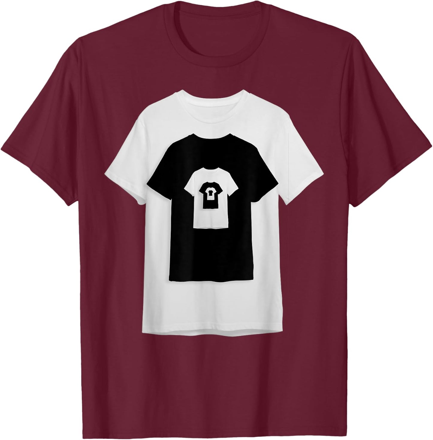 Shirt On A Shirt On A Shirt On A Shirt T-Shirt - T-Shirt | Maroon