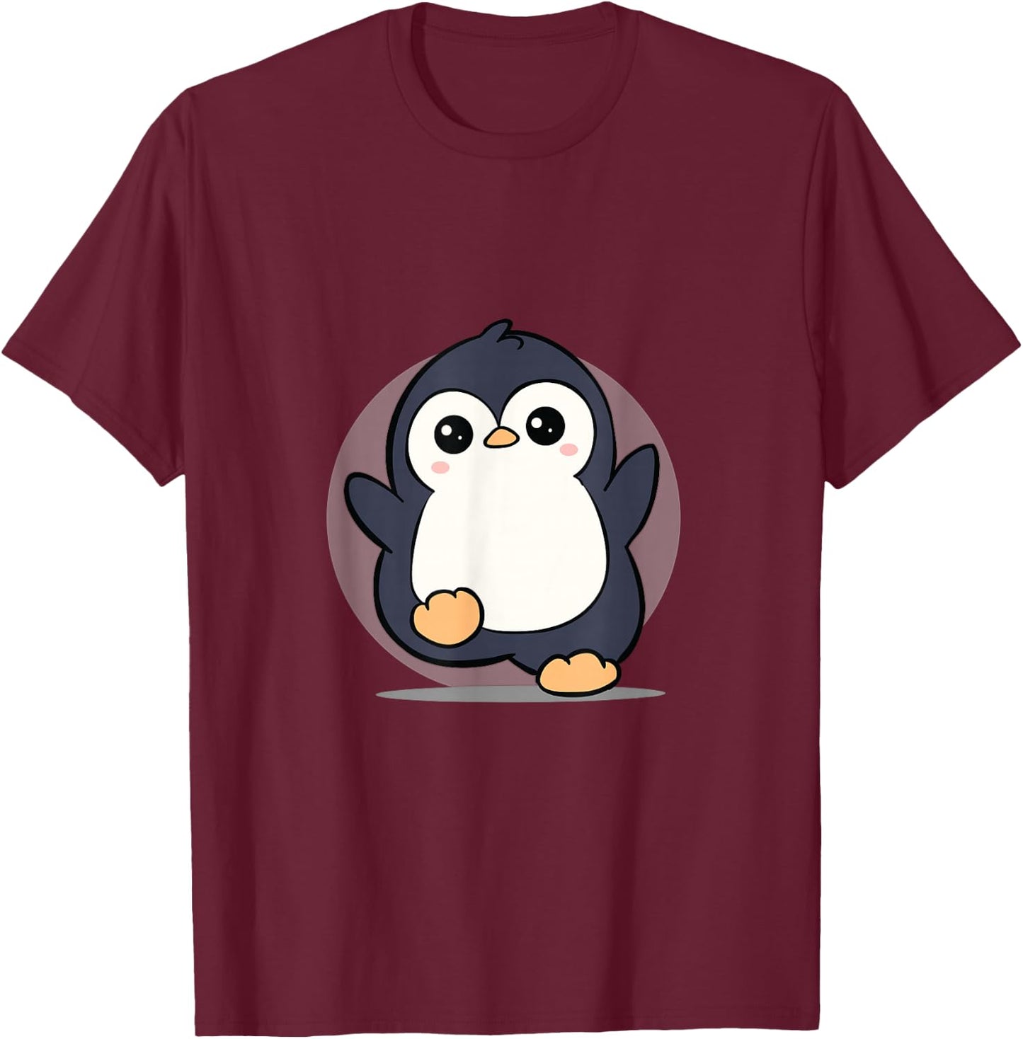 Chibi Penguin Zookeeper kawaii Animal Anime Lover T-Shirt - T-Shirt | Maroon