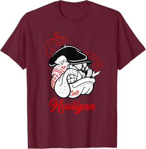 New York Hardcore Bulldog Hooligan Street Punk Revolution Women T-Shirt - T-Shirt | Maroon