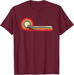 Funny Retro Ski Vintage 80s 90s Skiing Downhill Freestyle T-Shirt - T-Shirt | Maroon