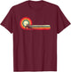 Funny Retro Ski Vintage 80s 90s Skiing Downhill Freestyle T-Shirt - T-Shirt | Maroon
