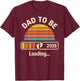 Dad Est 2026 Expect Baby 2026 First Time Dad Daughter T-Shirt - T-Shirt | Maroon