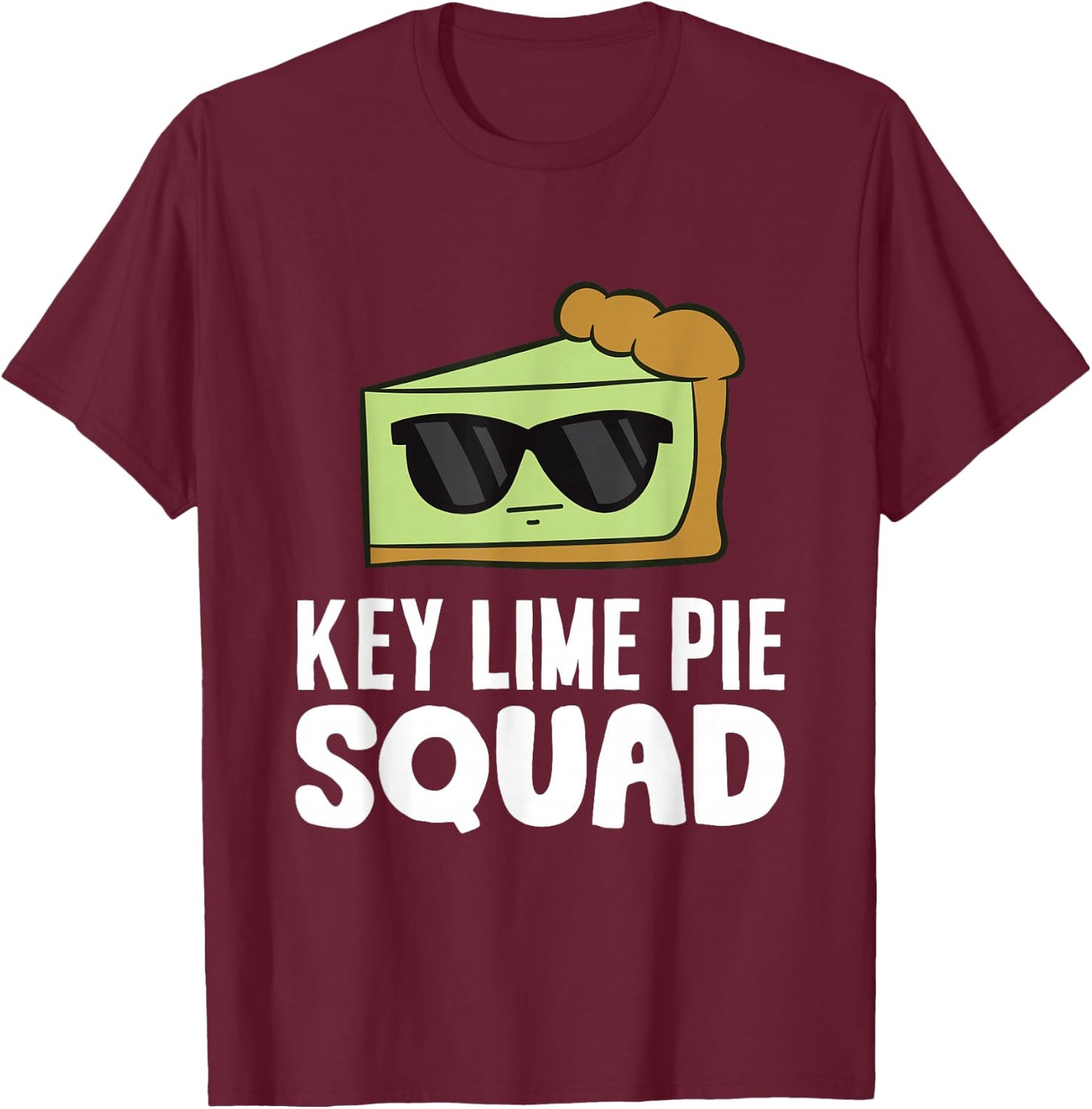 Key Lime Pie Squad Funny Key Lime Pie T-Shirt - T-Shirt | Maroon