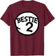 Beast number 2 Matching group Beast 2 T-Shirt - T-Shirt | Maroon