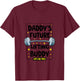 Kids Daddy's Future Lifting Buddy Cute Fitness Workout Gym Baby T-Shirt - T-Shirt | Maroon