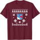 New York Rangers Ugly Christmas Sweater Holidaze T-Shirt - T-Shirt | Maroon