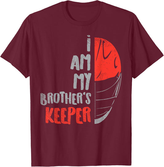 My Brother's Keeper Lacrosse Funny Defense Lax Goalie Gift T-Shirt - T-Shirt | Maroon