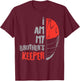 My Brother's Keeper Lacrosse Funny Defense Lax Goalie Gift T-Shirt - T-Shirt | Maroon