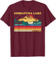 Vintage Retro Family Vacation New York Cossayuna Lake T-Shirt - T-Shirt | Maroon
