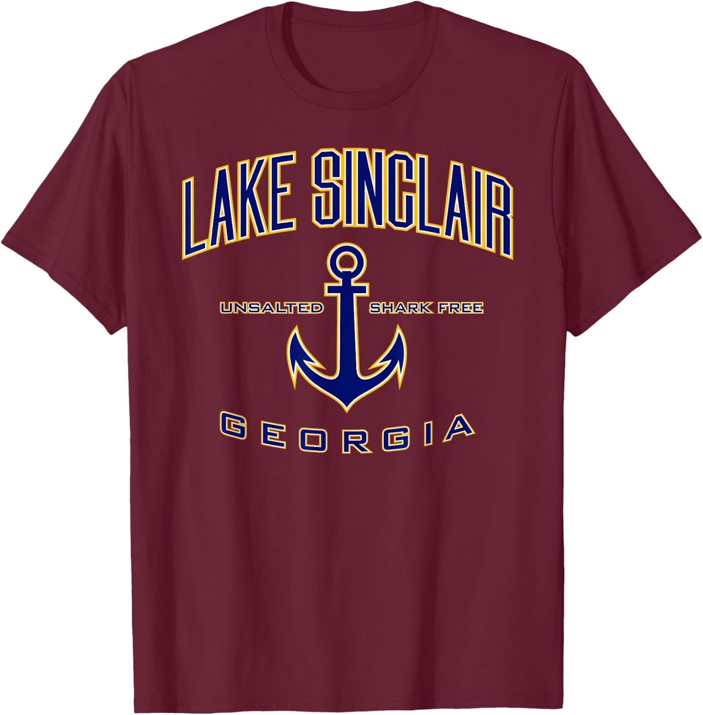 Lake Sinclair Shirt , Men, Girls & Boys T-Shirt - T-Shirt | Maroon