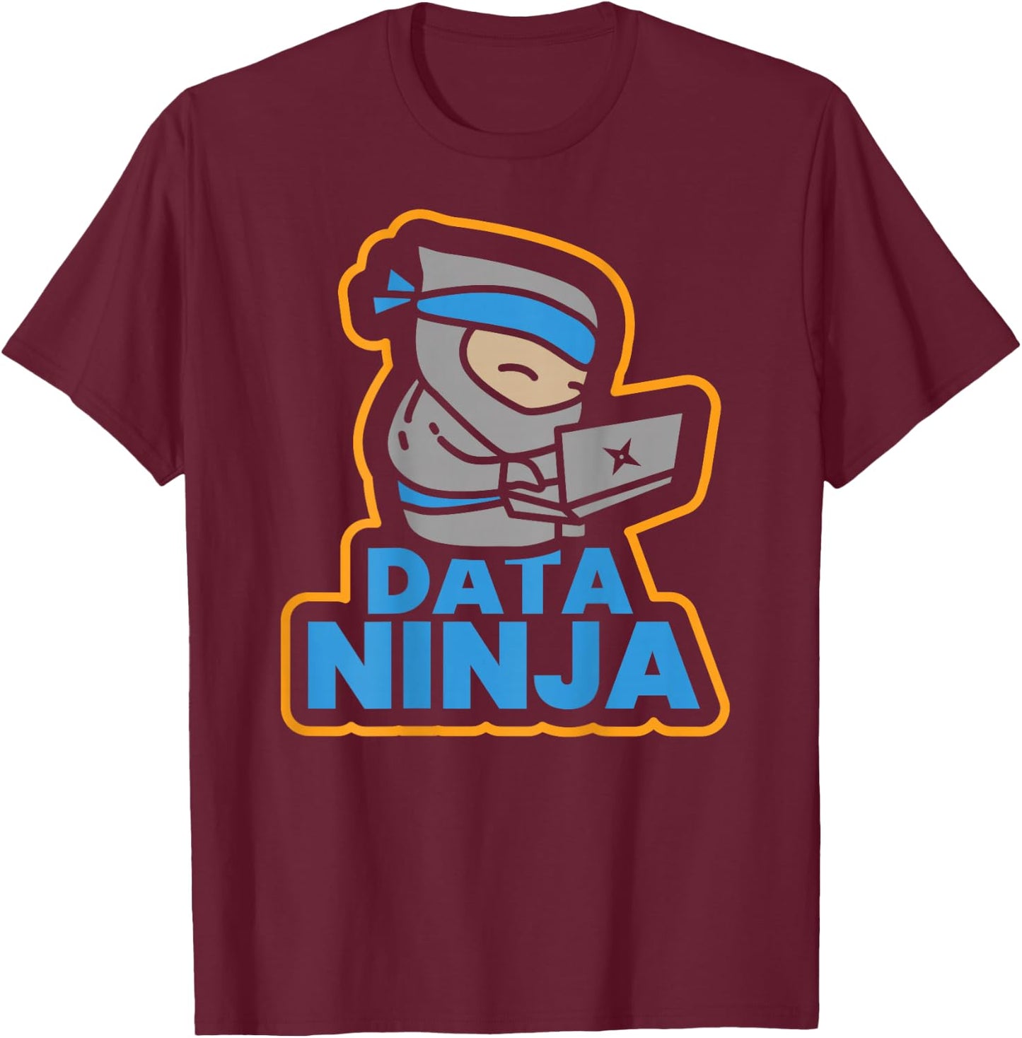 Data Ninja BI Database Critical Thinking SQL T Shirts T-Shirt - T-Shirt | Maroon