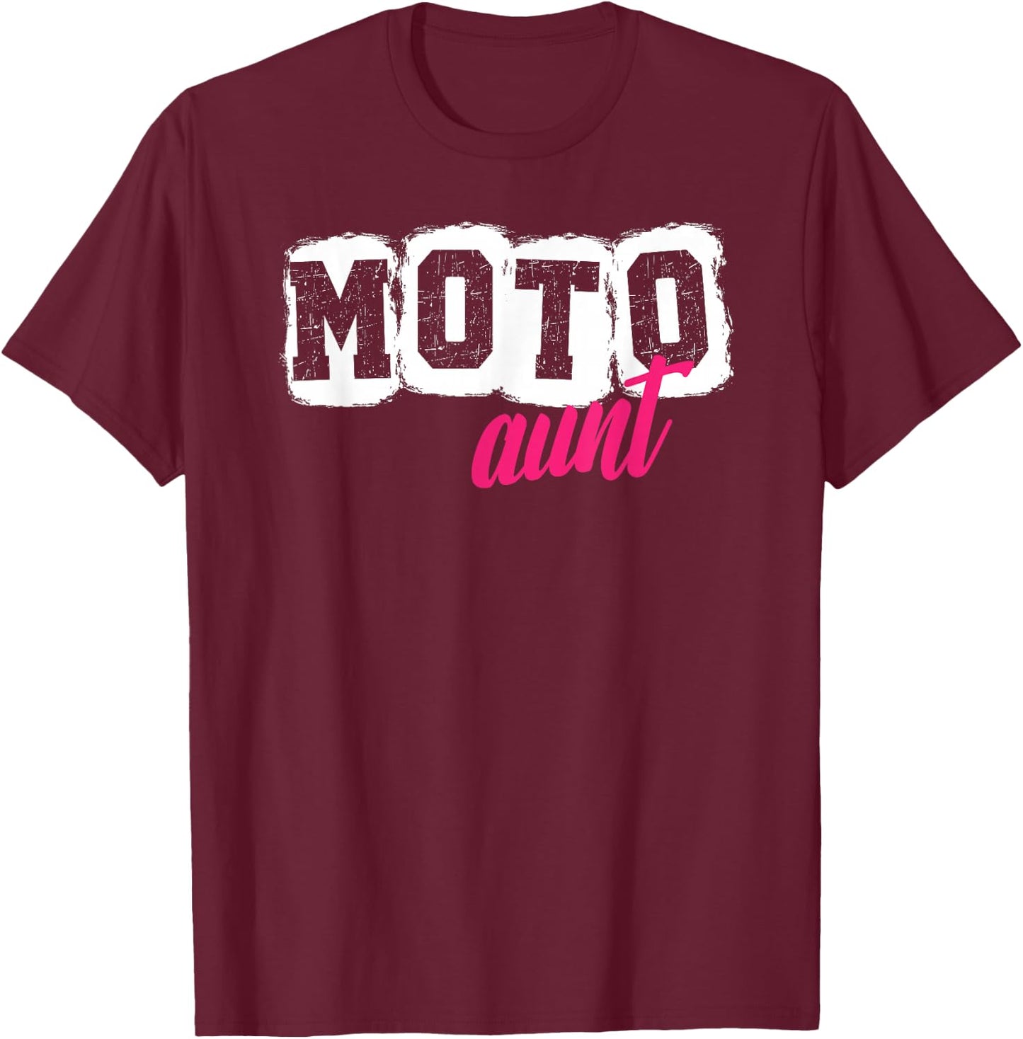 Moto Aunt Motocross Aunt Motocross Rider Aunt T-Shirt - T-Shirt | Maroon