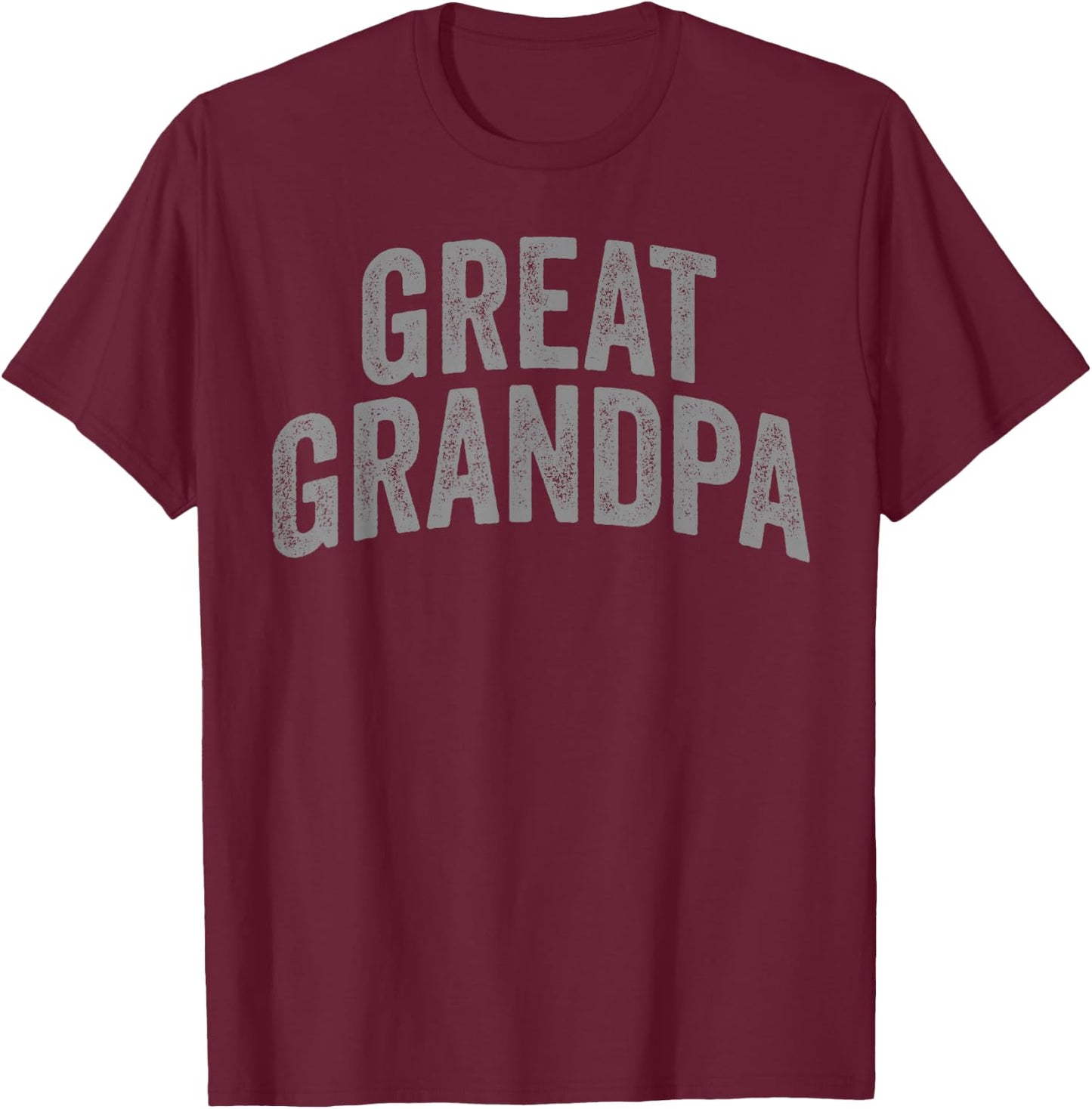 Great Grandpa Minimalist Vintage T-Shirt - T-Shirt | Maroon