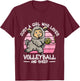 Just a girl who loves volleyball and sheep gifts T-Shirt - T-Shirt | Maroon