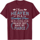 I Know Heaven Fiance In Heaven Missing Fiancé Engaged T-Shirt - T-Shirt | Maroon