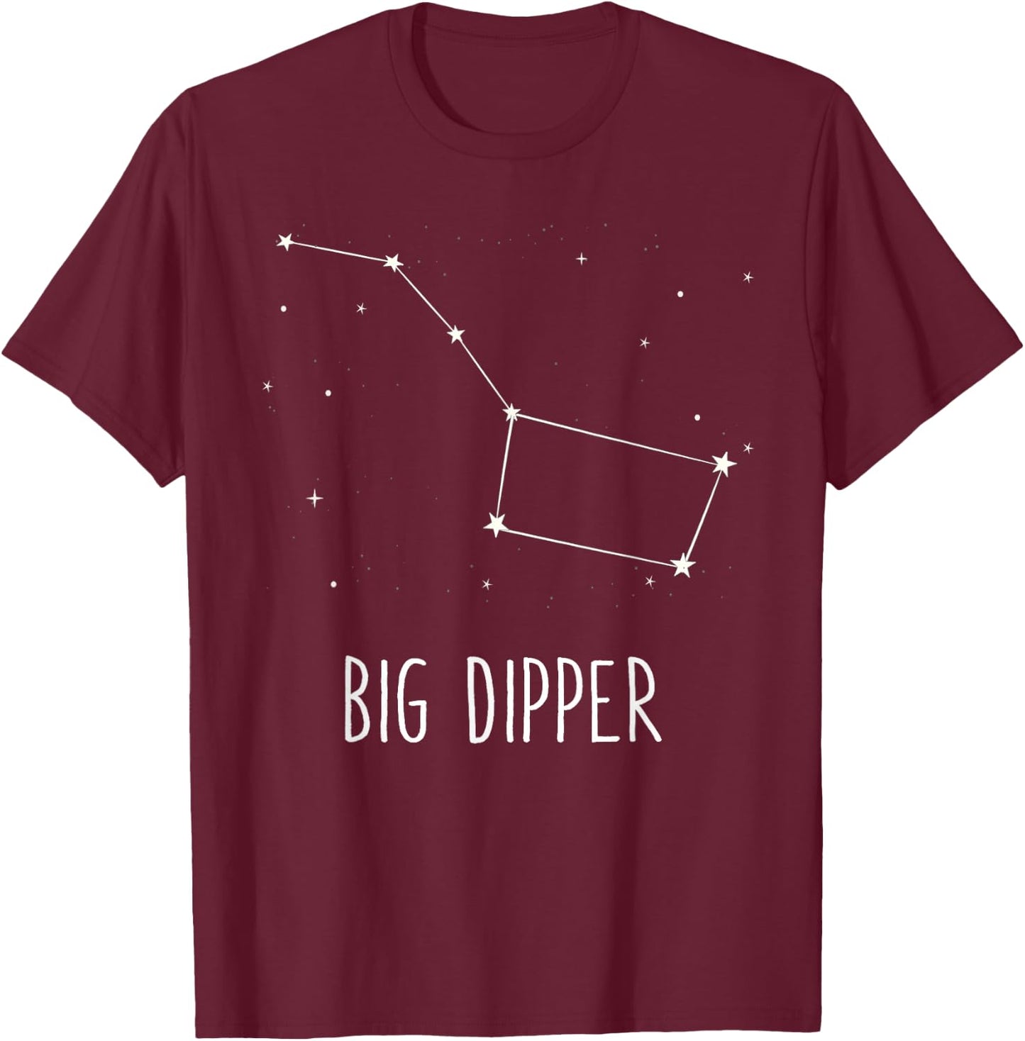 Big Dipper Constellation Cute Space Stargazing Gift T-Shirt - T-Shirt | Maroon