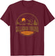 Vintage Callaghan, Virginia Mountain Hiking Souvenir Print T-Shirt - T-Shirt | Maroon