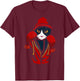 Cat Boxing | Creative Animal Lovers Cool Boxer Gift Men Women Kids T-Shirt - T-Shirt | Maroon
