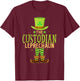 The Custodian Leprechaun Funny Matching St Patricks Day T-Shirt - T-Shirt | Maroon