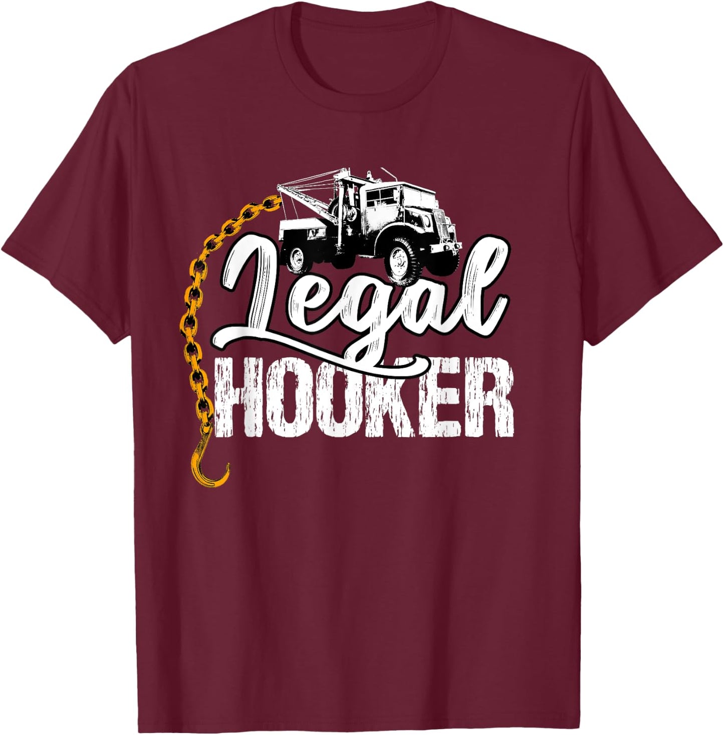 Abschleppwagenfahrer Geschenke Tow Truck Driver T-Shirt - T-Shirt | Maroon