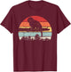Vintage Retro Cotton Top Tamarin Monkey T-Shirt - T-Shirt | Maroon