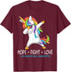 Unicorn Dabbing Hope Fight Love Agoraphobia Awareness T-Shirt - T-Shirt | Maroon